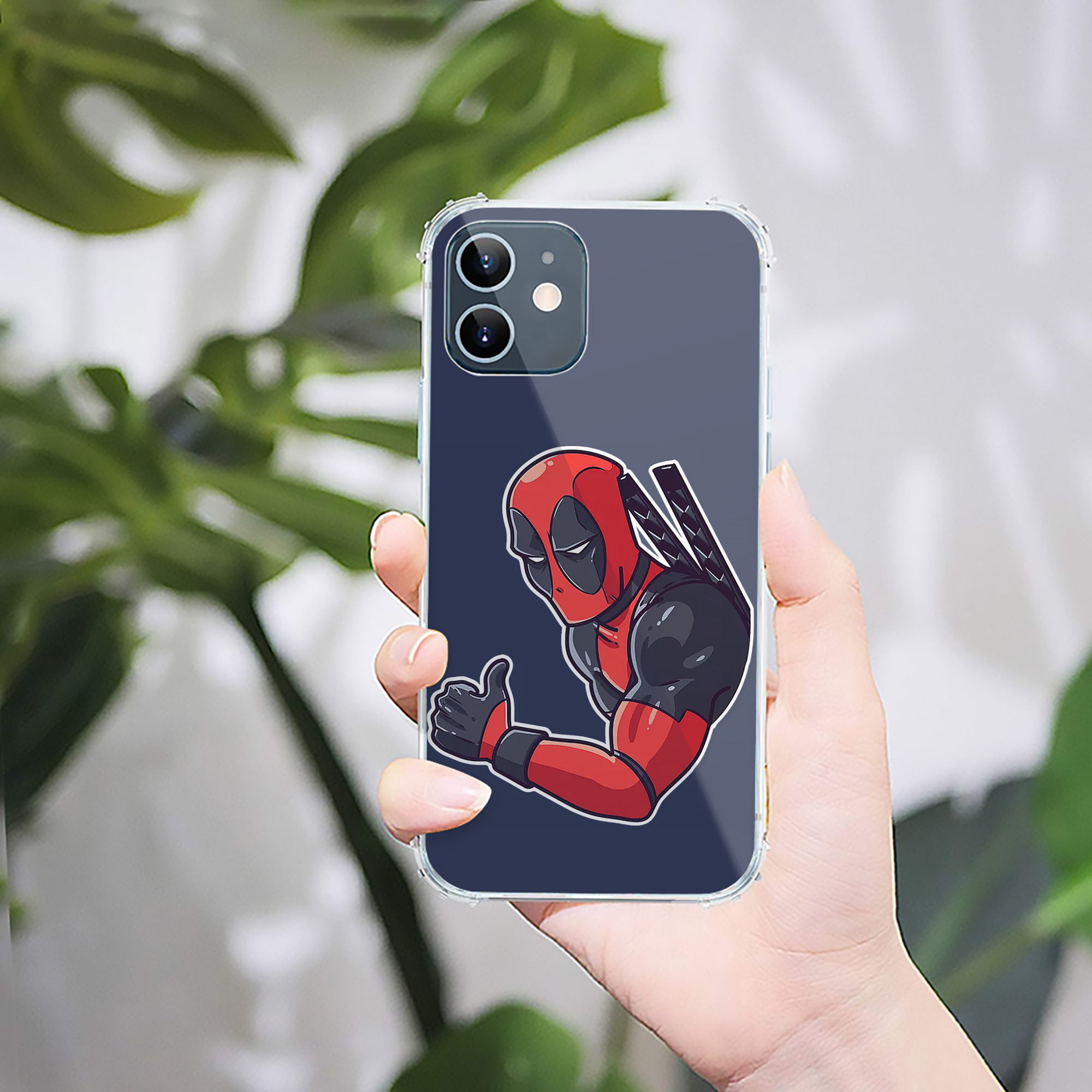 （画像用） Deadpool デッドプール 【iPhone 12シリーズ対応】透明スマホケース（クリアソフトケース）